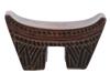 SMALL SOUTHERN AFRICAN CARVED WOOD HEADREST PIC-4