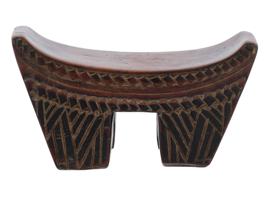 SMALL SOUTHERN AFRICAN CARVED WOOD HEADREST