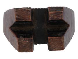 SMALL SOUTHERN AFRICAN CARVED WOOD HEADREST