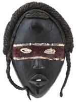 WEST AFRICAN IVORY COAST LIBERIA DAN PEOPLE TRIBAL MASK