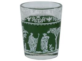 JEANETTE GLASS CO WEDGWOOD HELLENIC SHOT GLASSES