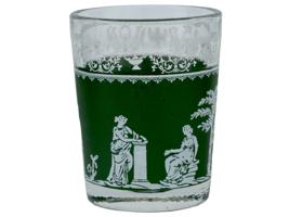 JEANETTE GLASS CO WEDGWOOD HELLENIC SHOT GLASSES