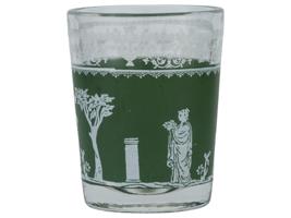 JEANETTE GLASS CO WEDGWOOD HELLENIC SHOT GLASSES