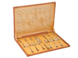 MIDCENT ITALIAN 800 SILVER DESSERT CUTLERY SET IOB