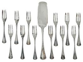 MIDCENT ITALIAN 800 SILVER DESSERT CUTLERY SET IOB