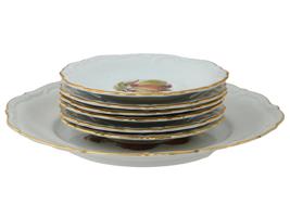 GERMAN BAVARIAN WINTERLING ROSLAU SERVING PLATES