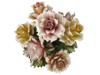 ITALIAN CAPODIMONTE PORCELAIN BASKET WITH FLOWERS PIC-3