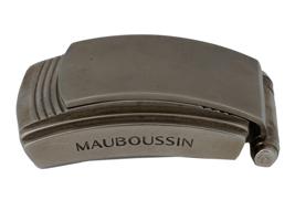 MAUBOUSSIN FOUGA SWISS STAINLESS STEEL TRAVEL CLOCK