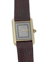 VINTAGE CARTIER TANK SOLO 925 SILVER WRIST WATCH