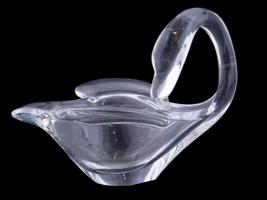 GROUP OF ANIMAL CUT GLASS SCULPTURAL CANDY DISH