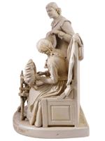 AMERICAN JOHN ROGERS FIGURAL GROUP 1885 NEW YORK