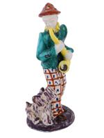 DANISH PORCELAIN FIGURINE OF CLOWN BY M HOLDL