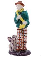 DANISH PORCELAIN FIGURINE OF CLOWN BY M HOLDL