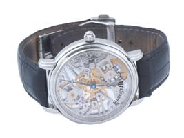 MAURICE LACROIX SWISS SKELETON MENS WRISTWATCH IOB