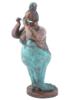 MEXICAN BRUNO LUNA BRONZE SCULPTURE LA FLAUTISTA PIC-6