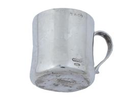 ANTIQUE TIFFANY AND CO STERLING SILVER MUG IOB