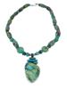 AMY KAHN RUSSEL AGATE TURQUOISE SILVER NECKLACE PIC-1