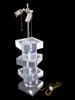 STACKED LUCITE TABLE LAMP IN MANNER OF KARL SPRINGER PIC-1