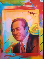 AMERICAN MARIO CUOMO LITHOGRAPH POSTER BY PETER MAX