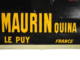 VINTAGE AMERICAN MAURIN QUINA LITHOGRAPH POSTER