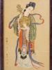 ANTIQUE JAPANESE WATERCOLOR PAINTING ON SILK SIGNED PIC-1