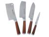 SET OF FOUR STAINLESS STEEL JAPANESE KNIVES PIC-1