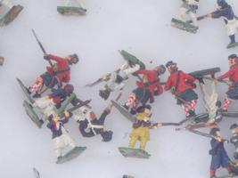 ANTIQUE MILITARY TOY SOLDIERS 1776 AMERICAN REVOLUTION