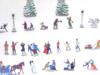 ANTIQUE TOY FIGURINES CHRISTMAS SLEIGH RIDERS SKATERS PIC-1
