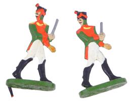 ANTIQUE TOY FIGURINES SOLDIERS UNICORNS CARNIVAL PEOPLE