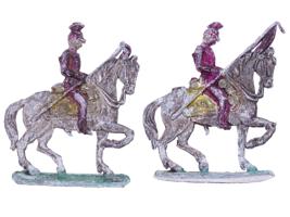 ANTIQUE MILITARY TOY FIGURINES CAVALRY RIDERS