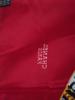 FRENCH CHANEL SQUARE PURE SILK BURGUNDY RED SCARF PIC-5