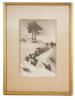 ANTIQUE EARLY 1900S EDWIN DOUGLAS SIGNED ETCHING PIC-0