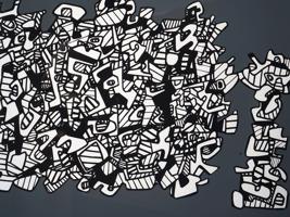 JEAN DUBUFFET 1974 FRENCH SCREENPRINT IN COLORS