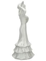 ITALIAN CAPODIMONTE WHITE PORCELAIN FIGURE OF LADY