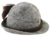 VINTAGE AUSTRIAN HUNTERS GREY FELT HAT WITH BADGES PIC-5