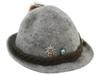 VINTAGE AUSTRIAN HUNTERS GREY FELT HAT WITH BADGES PIC-4