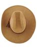 AMERICAN WESTERN ROCKMOUNT BEIGE LEATHER COWBOY HAT PIC-5