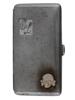 WWII NAZI GERMAN TYPE WAFFEN SS SKULL CIGARETTE CASE PIC-0