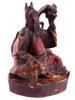 ANTIQUE CHINESE QING RED LACQUERED WOOD SCULPTURE PIC-0