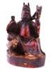 ANTIQUE CHINESE QING RED LACQUERED WOOD SCULPTURE PIC-1