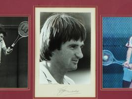 SIGNED PHOTOS OF JIMMY CONNORS TENNIS PLAYER FRAMED