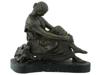 FRENCH FEMALE BRONZE SCULPTURE AFTER JEAN J PRADIER PIC-1