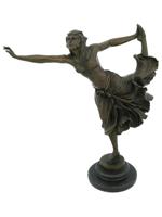 FRENCH DANCER BRONZE SCULPTURE AFTER CLAIRE COLINET