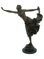 FRENCH DANCER BRONZE SCULPTURE AFTER CLAIRE COLINET