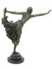 FRENCH DANCER BRONZE SCULPTURE AFTER CLAIRE COLINET PIC-3