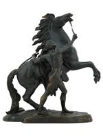 FRENCH BRONZE EQUESTRIAN SCULPTURE AFTER G COUSTOU