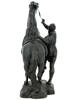 FRENCH BRONZE EQUESTRIAN SCULPTURE AFTER G COUSTOU PIC-4