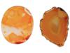 LARGE ORANGE AGATE PLAQUES PIC-0