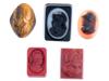 ANTIQUE HAND CARVED TIGER EYE INTAGLIO COLLECTION PIC-0