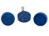 VINTAGE 14K GOLD LAPIS STONE EARRINGS AND PENDANT PIC-0